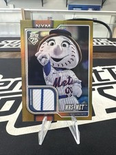 2026 Topps Series 1 Celebration Mrs. Met Mascot Gold /50 Mascot Worn Relic Card