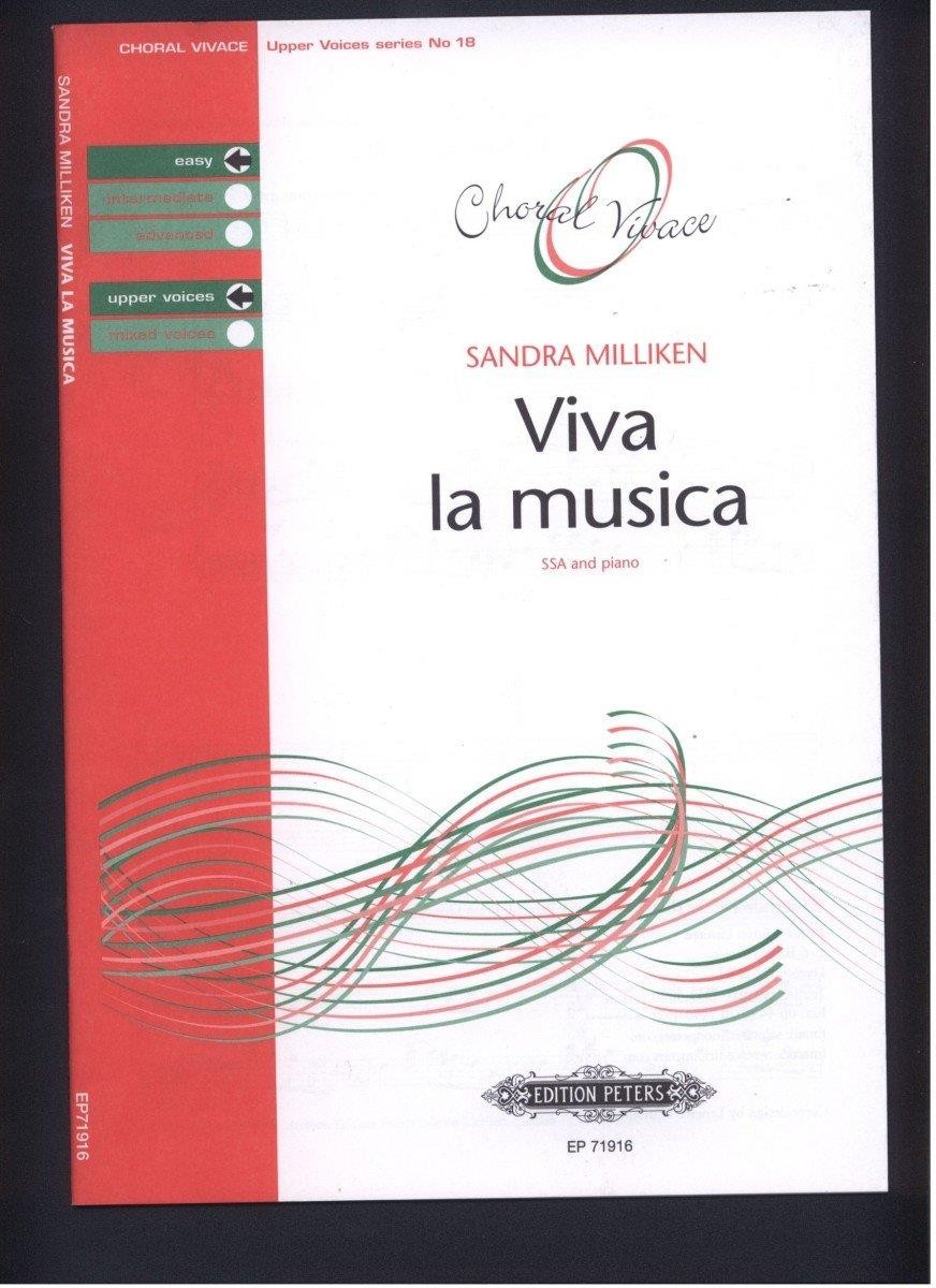 Viva la Musica, Sandra Milliken, Piano, Upper Voices, Printed Music