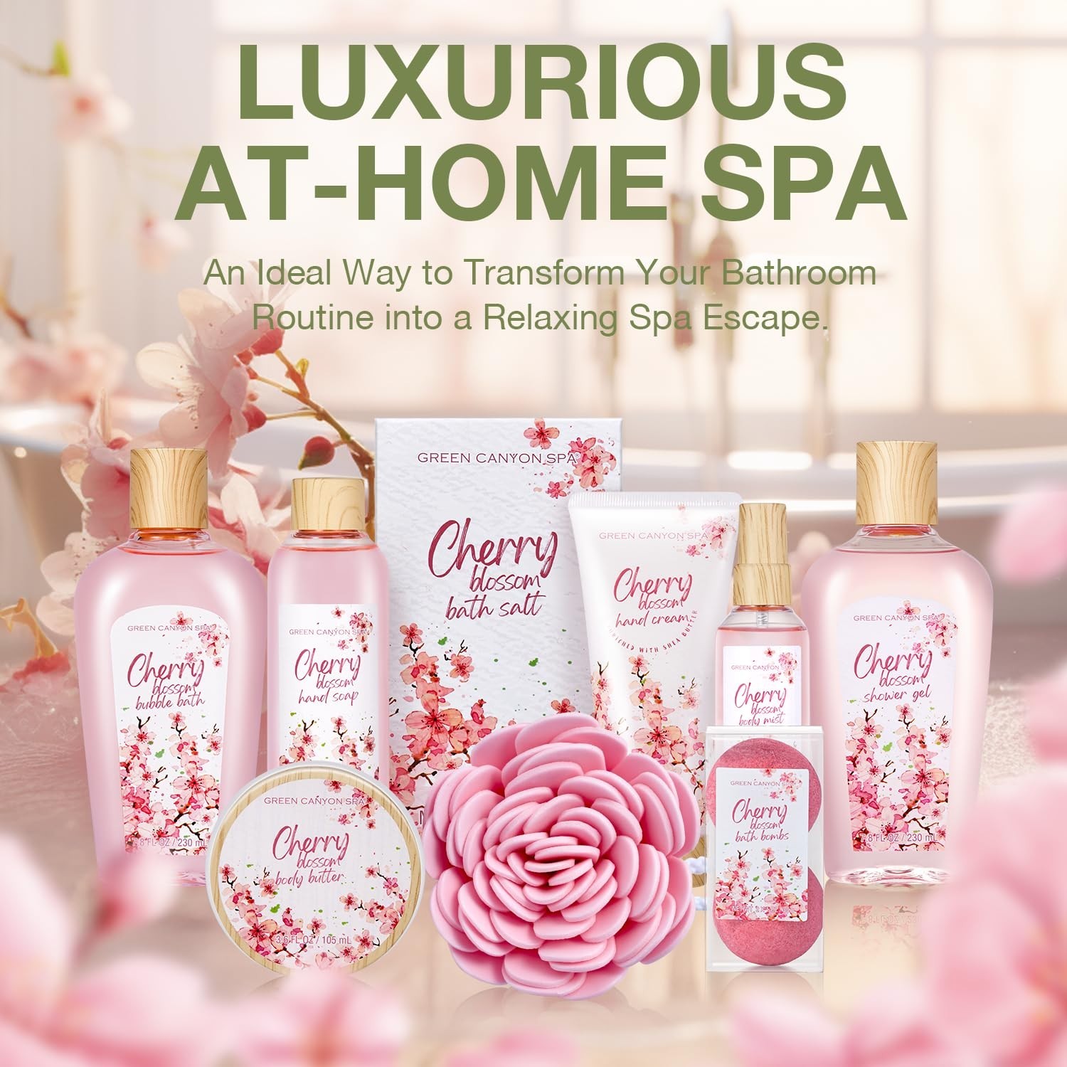 "Spa Gift Baskets for Women, 10Pcs Lavender Kit Bath Set... "