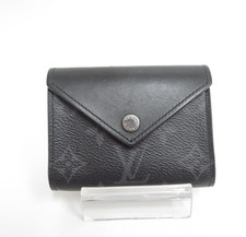 Authentic LOUIS VUITTON Monogram Eclipse Etui Cartes Arsesne Card Case F 48918