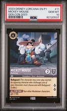 Mickey Mouse - Musketeer 11 Gen Con Promo PSA 10	Disney Lorcana Graded Slab En