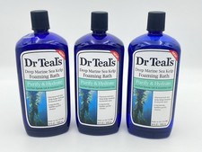 Dr Teal  s Foaming Bath with Pure Epsom Salt, Purify  Hydrate 34 oz Pack of 3