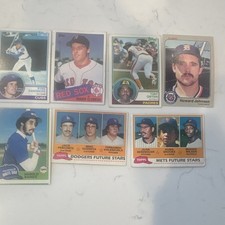 Topps Fleer MLB Lot 7 Cards Sandberg Clemens Gwynn Johnson Baines Future Stars