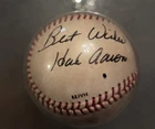 Hank Aaron Autographed Baseball with JSA Certification
