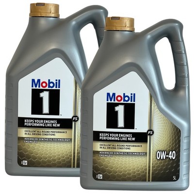 2x5 Liter Mobil 1 FS 0W-40 Motoröl 0W40 BMW LL-01 Mercedes 229.5 Porsche A40 VW