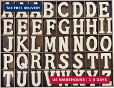 205 Pieces 2 Inch Wooden Letters Wood Alphabets for Crafts,Organized with Extra