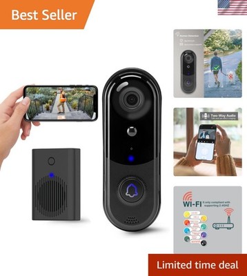 1080P Video Doorbell with Waterproof Design & Family Sharing Features