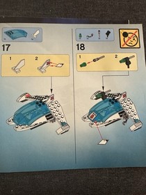 LEGO 5980 Space Police: Squidman's Pitstop INSTRUCTION MANUALS BOOKLETS ONLY 1-2