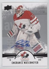 2016 Upper Deck Team Canada Juniors Women's Black Emerance Maschmeyer Auto 2a8