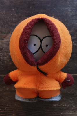 Vintage 1998 South Park Kenny Plush Comedy Central Orange Hoodie Toy 90s Anime