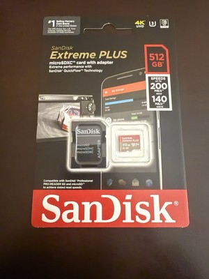 SanDisk Extreme PLUS 512GB microSDXC UHS-I Memory Card *NEW*