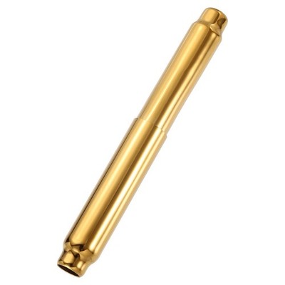Toilet Paper Roll Holder Stainless Steel Spring Loaded Roller Rod Gold