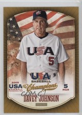 2013 Panini USA Baseball Champions Davey Johnson #40 0o9