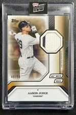 AARON JUDGE 2025 TOPPS MVP COLLECTION #31-R GU JERSEY RELIC GOLD FOIL 48/50