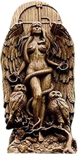 Decorative Goddess Resin Statue, Nature Figurine, 8.66 x 3.54 x 1.18 inches, Hec