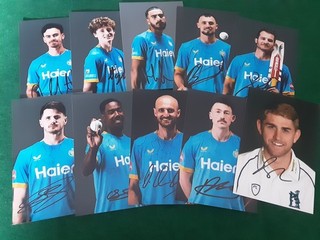 WARWICKSHIRE CRICKET JOBLOT OF 10 Hand Signed 6x4 PHOTOGRAPHS # 1