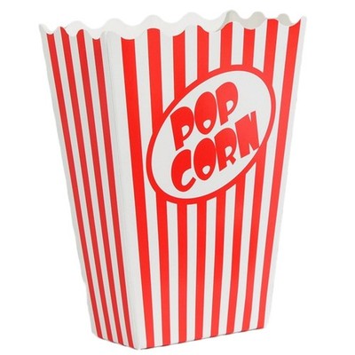 Popcorn Tüten 35 Stück Popcorn Boxen Groß, Popcorntüte mit Rot/Weiß Gestreift...