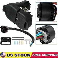7 Way 4 Flat Trailer Tow Hitch Wiring Plug Receptacle Uscar Connector Harness 7 Way 4 Flat Trailer Tow Hitch Wiring Plug Receptacle Uscar Connector Harness