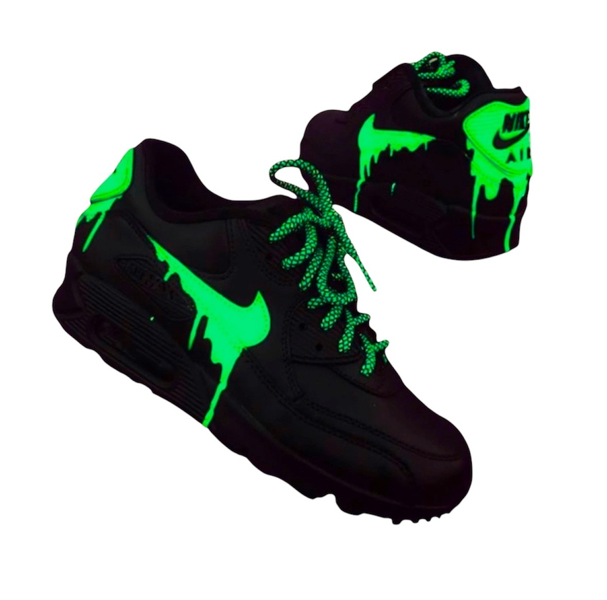 air max 90 black and neon green