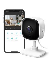 TP Link Tapo 1080P Indoor Security Camera for Baby Monitor Dog 1-Pack White