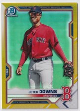2021 Bowman Chrome #BCP-169 Jeter Downs Gold Refractor #/50 Red Sox