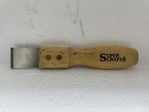 Super Scraper Hand Scraper, Wood Handle, 1 1/2 in Carbide Blade
