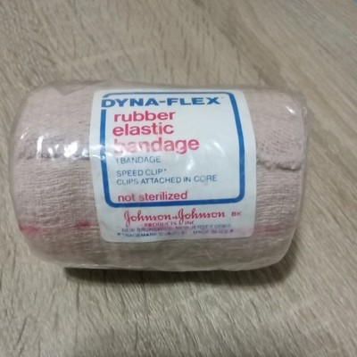 Johnson Johnson Dyna-Flex Rubber Elastic Bandage 3 in x 5 yds Brand New