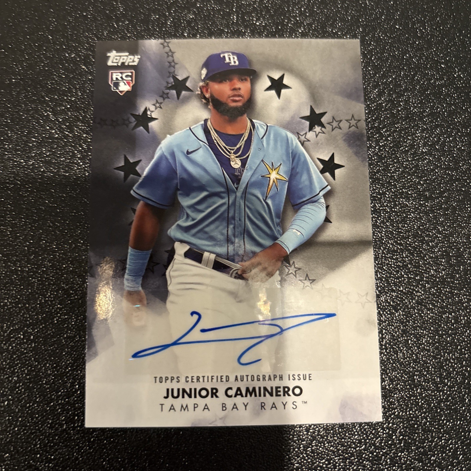 2024 Topps Update Series - Baseball Stars Autographs Junior Caminero Black /199