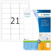 Herma Universal Etiketten Premium 63,5 X 38,1 Mm Weiß 210 Etiketten