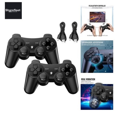 Controller für PS3, 2er Pack Wireless Controller mit Dual Shock, Bluetooth, R...