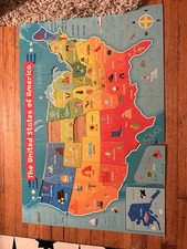 United States Floor Puzzle Kids Jumbo Pieces