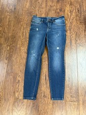 XB13436  MAURICES  EVERFLEX HIGH-RISE SKINNY LEG WOMENS BLUE JEANS Sz 8 Reg