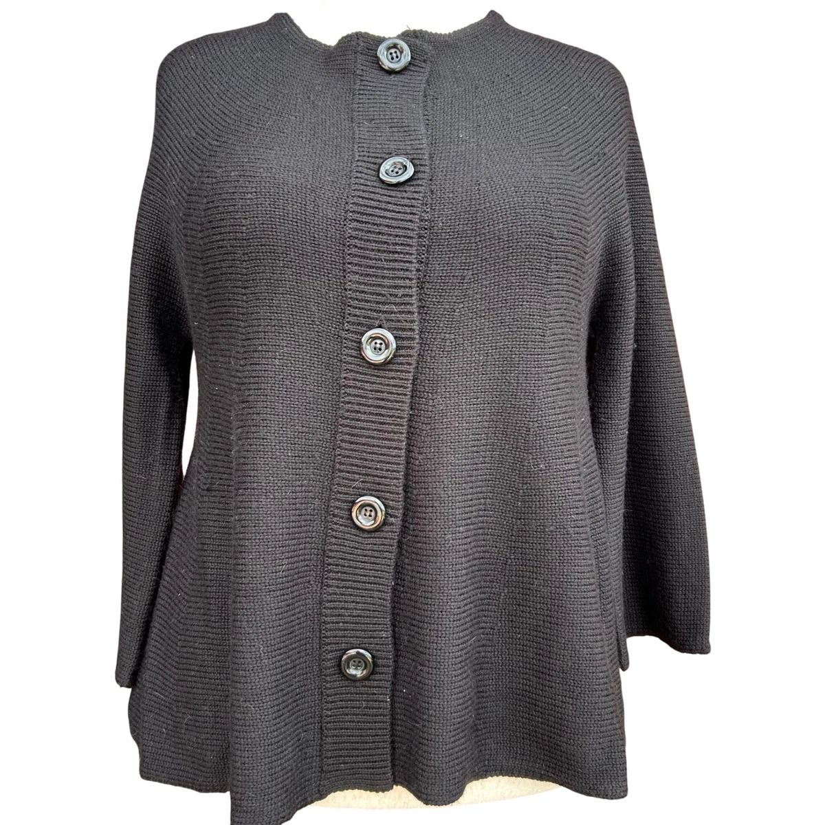 Cardigan Noir Sans Manches Au Crochet Nine West - Taille L - Neuf Sans étiquettes