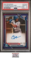 Chandler Pollard 2024 Bowman Chrome Prospect Auto Purple /250 #CPACP PSA 10