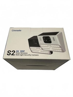 Cinnado S2 2K 3MP Solar Wireless Wall Light Security Camera