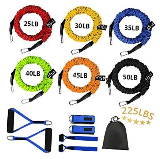 Resistance Band with Handle, Exercise Bands with Handles, Ideal for Strength