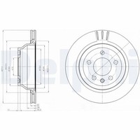 2X Bremsscheibe Delphi BG3894 FüR T5 7HF 7HN VW Transporter Touareg Multivan 7HM