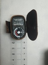 Weston Master II Exposure Light Meter Model 735 w/Leather Case