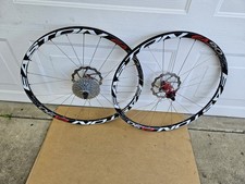 26 Easton Ea90 Xc Mountain Bike Wheelset Disc Rotors 9 Speed 24-spoke Black Red