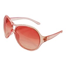 Translucent pink tinted oversized aviators