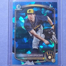 Bowman Chrome Draft Sapphire Sean Episcope #BDC-149 Milwaukee Brewers 2025