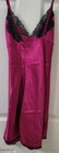 VTG NWOT FREDERICK'S OF HOLLYWOOD Nightie Chemise Slip Dress Fuschia Satin Large — photo 5