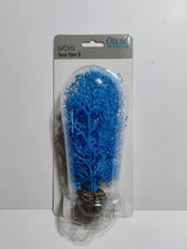 Oase Biorb Plant Small Sea Fan Blue Weight Plastic Aquarium Decor Bio Orb 7.87"