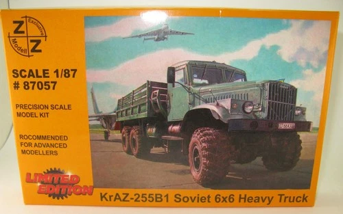 #87057 KrAZ-255B1 Soviet 6X6 Heavy Truck Z&Z Exclusive Modell-bausatz - 1:87 HO
