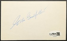 Ebbie Goodfellow Signed Autographed Cut JSA NHL Hockey Detroit Red Wings