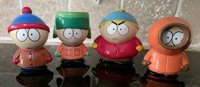 (4) South Park Figurines Figures 1998 Comedy Central, Fun 4 All Corporation