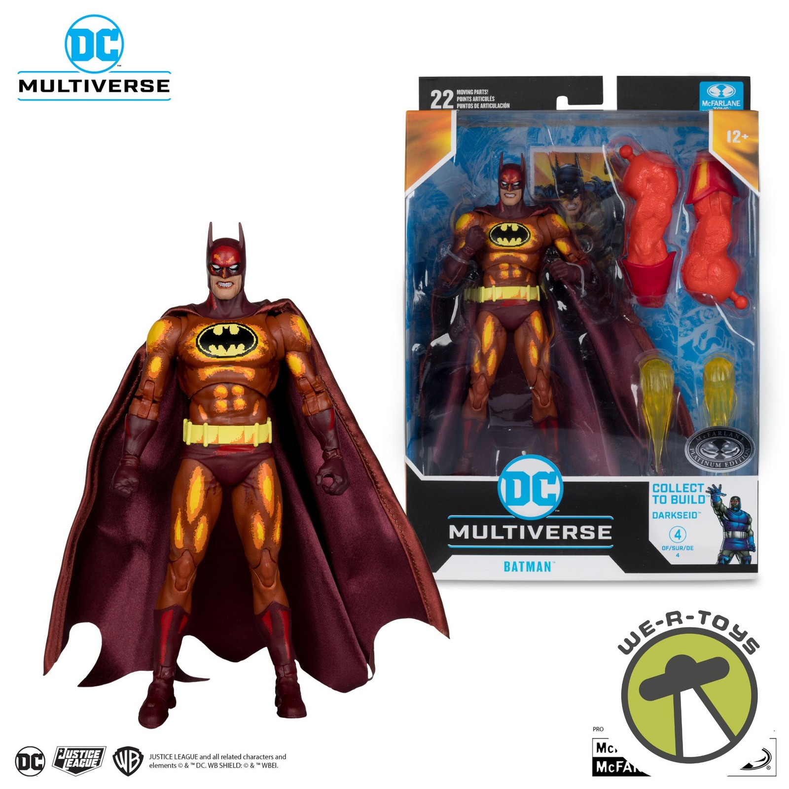 DC Multiverse Batman Justice League Task Force Platinum Chase Figure McFarlane