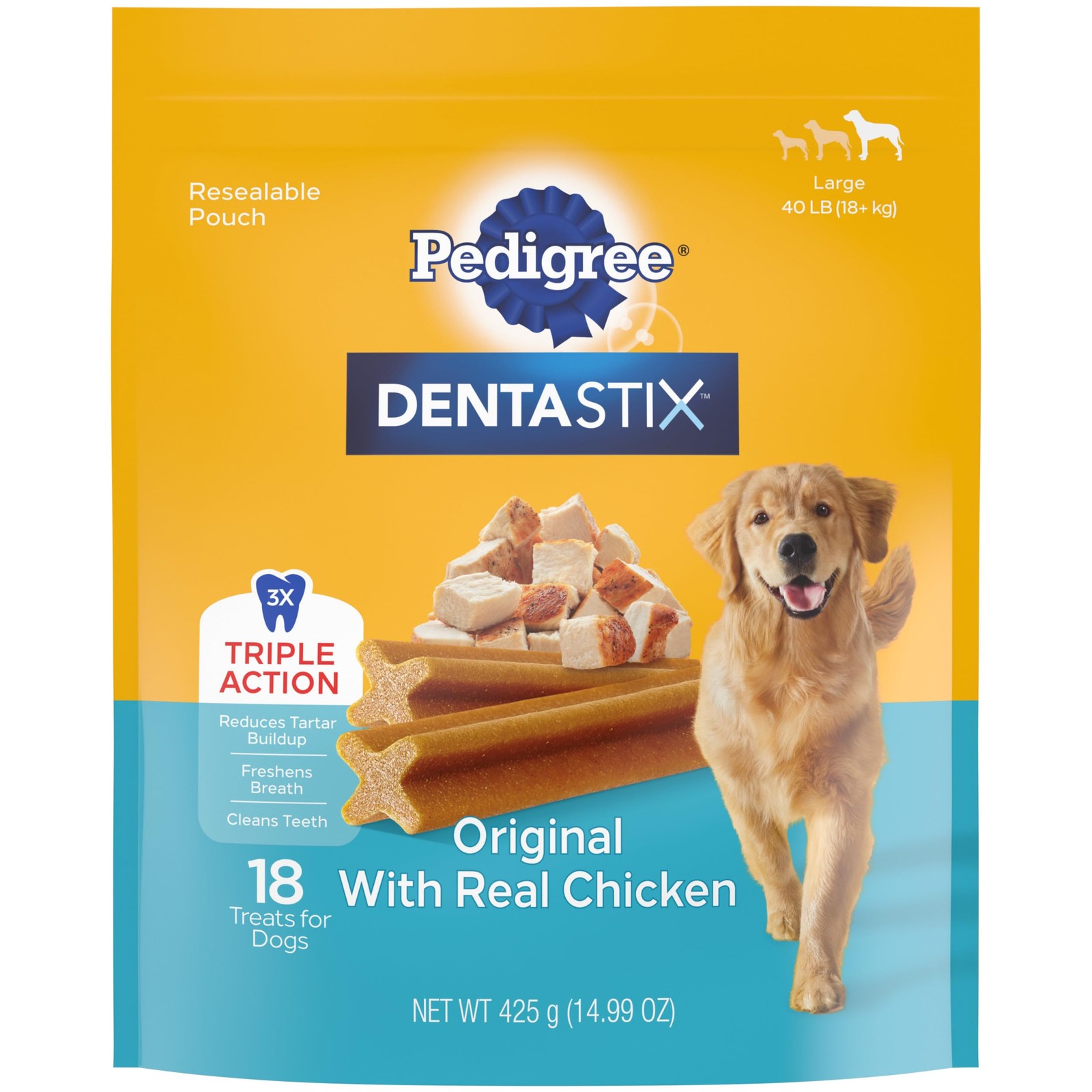 PEDIGREE DENTASTIX Large Dog Dental Treats Original Flavor D