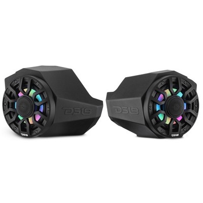 DS18 Can-Am Maverick X3 Kick Panel Pods Loaded 6.5'' Marine Coaxial Speakers