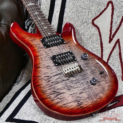 Paul Reed Smith PRS SE Custom 24 Charcoal Cherry Burst 7.40 LBS | eBay